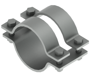 Хомут трубный тяжелых нагрузок версии 3