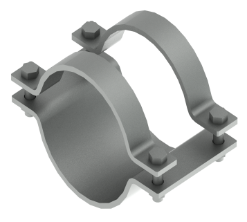 Хомут трубный тяжелых нагрузок версии 2