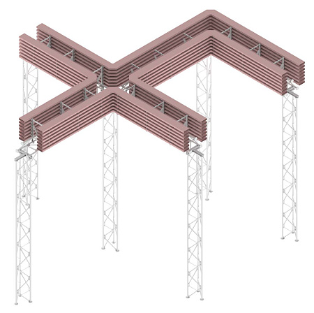 Ферма непроходной несовмещенной блочно-модульной эстакады, тип 5
