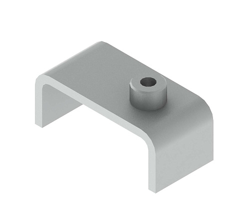 Пластина прижима трубного одинарного мостовая