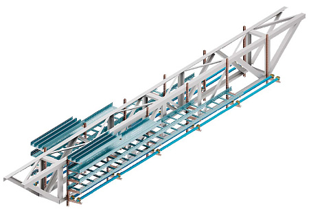 Ферма непроходной несовмещенной блочно-модульной эстакады, тип 2-0