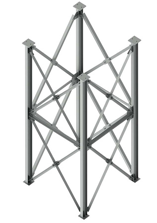 Опора анкерная проходной несовмещенной блочно-модульной эстакады, тип 3