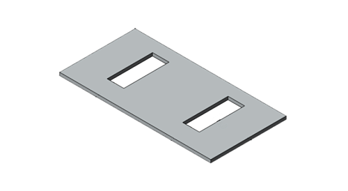 Пластина дистанционная трубного хомута со скользящим основанием