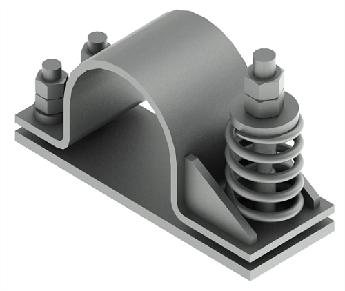 Прижим трубный подпружиненный усиленный
