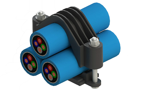 Хомут кабельный для крепления в треугольник