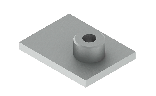 Пластина прижима трубного одинарного