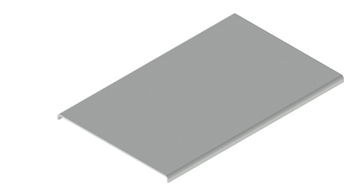 Накладка крышки прямых секций листовых лотков усиливающая