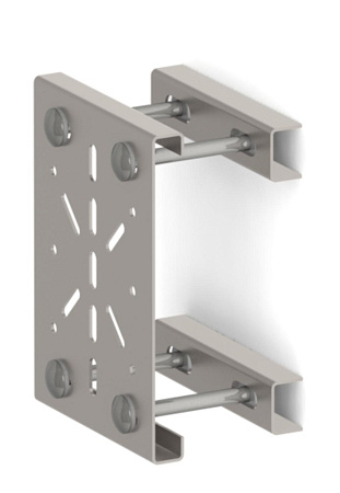 Универсальное крепление монтажной пластины к опоре