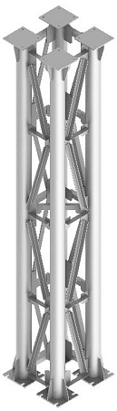 Опора анкерная непроходной несовмещенной блочно-модульной эстакады, тип 2-1