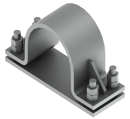 Прижим трубный усиленный