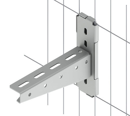 Универсальное крепление к сетчатому забору