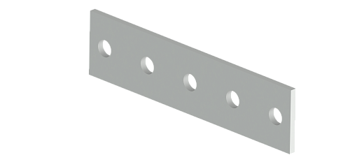 Пластина прямоугольная 5 отверстий MUP-MSA013