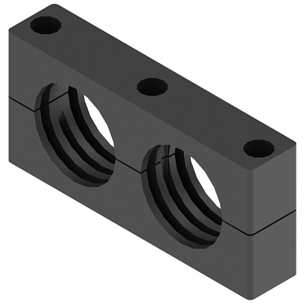 Прижим трубный сдвоенного крепления, группа 5