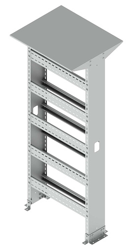 Аппаратная стойка двусторонняя с крышей MUP-MERD