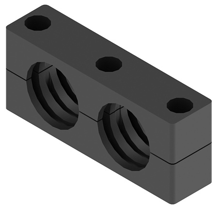 Прижим трубный сдвоенного крепления, группа 4