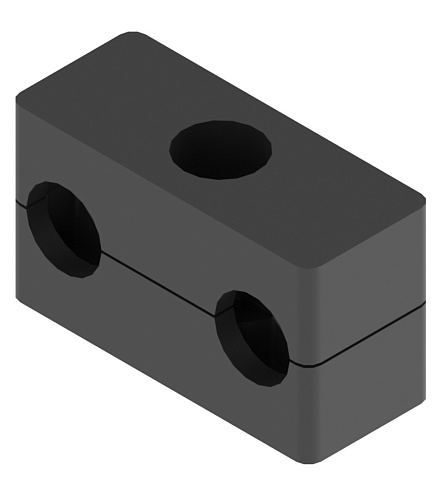 Прижим трубный сдвоенного крепления, группа 1