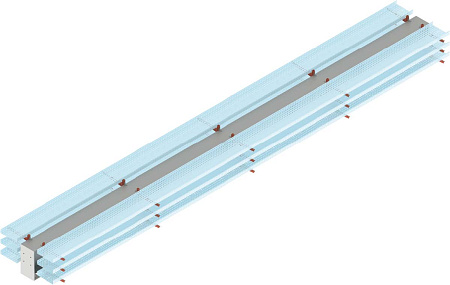Ферма непроходной несовмещенной блочно-модульной эстакады, тип 2-2