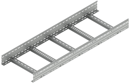 Лоток лестничный усиленный высота борта 125мм